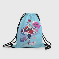 Рюкзак-мешок Рождественская Хацунэ Мику, цвет: 3D-принт