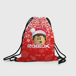 Рюкзак-мешок ROBLOX НОВОГОДНИЙ SMILE 2022, цвет: 3D-принт