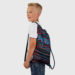 Рюкзак-мешок Stray kids, K-pop, полоски, цвет: 3D-принт — фото 2