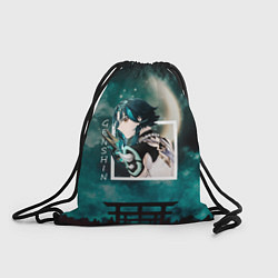 Рюкзак-мешок Сяо Xiao, Genshin Impact Геншин импакт, цвет: 3D-принт