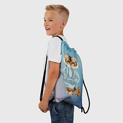 Рюкзак-мешок Тигренок в пайте, цвет: 3D-принт — фото 2