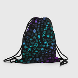 Рюкзак-мешок RAINBOW SIX SIEGE NEON PATTERN SYMBOL, цвет: 3D-принт