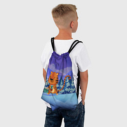 Рюкзак-мешок Тигр - менеджер, цвет: 3D-принт — фото 2