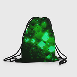Рюкзак-мешок Изумрудный поток, цвет: 3D-принт