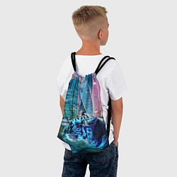 Рюкзак-мешок Плывущий хищник, цвет: 3D-принт — фото 2