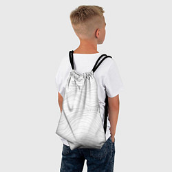 Рюкзак-мешок Белые волны, цвет: 3D-принт — фото 2