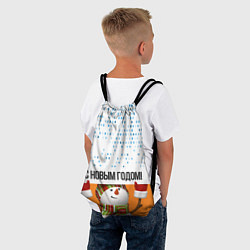 Рюкзак-мешок СнежовичОк, цвет: 3D-принт — фото 2