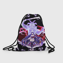 Рюкзак-мешок SHOGUN RAIDEN SAMURAI DEMON GENSHIN IMPACT, цвет: 3D-принт