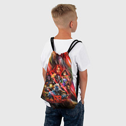 Рюкзак-мешок ГЕРОИ DOTA 2 НЕОН АРТ, цвет: 3D-принт — фото 2