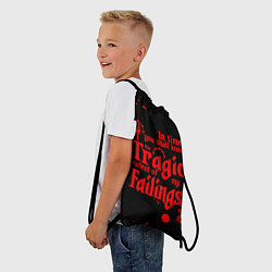 Рюкзак-мешок DARKEST DUNGEON RED, БРЫЗГИ КРОВИ, цвет: 3D-принт — фото 2