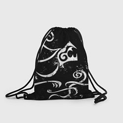 Рюкзак-мешок ТАТУИРОВКА ДРАКЕНА WHITE AND BLACK, цвет: 3D-принт
