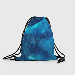 Рюкзак-мешок Синий абстрактный фон, цвет: 3D-принт