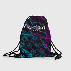 Рюкзак-мешок Молнии в Стихию Genshin Impact, цвет: 3D-принт