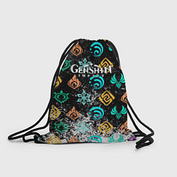 Рюкзак-мешок Дендро стихия Геншин, цвет: 3D-принт