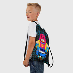Рюкзак-мешок Гром BRAWL STARS соты, цвет: 3D-принт — фото 2