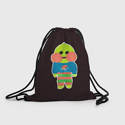 Рюкзак-мешок Лалафанфан рисованный, цвет: 3D-принт