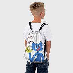 Рюкзак-мешок Huggy Wuggy - Poppy Playtime Хагги Вагги, цвет: 3D-принт — фото 2