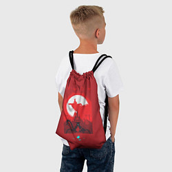 Рюкзак-мешок Link red art, цвет: 3D-принт — фото 2