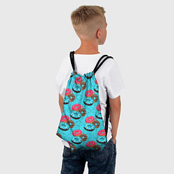 Рюкзак-мешок Яркие пончики, цвет: 3D-принт — фото 2