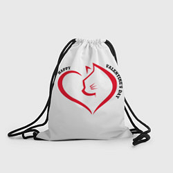 Рюкзак-мешок День святого Валентина мир, цвет: 3D-принт