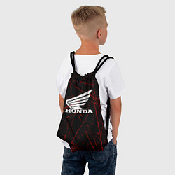 Рюкзак-мешок Honda Красные линии, цвет: 3D-принт — фото 2