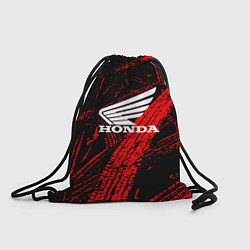 Рюкзак-мешок Honda следы от шин, цвет: 3D-принт