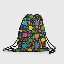 Рюкзак-мешок Радужный горошек, цвет: 3D-принт