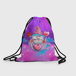 Рюкзак-мешок Влюбленный гномик в кружке, цвет: 3D-принт