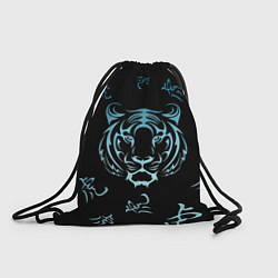 Рюкзак-мешок Год Голубого Тигра Узор, цвет: 3D-принт
