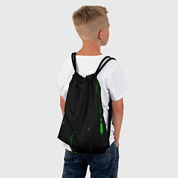 Рюкзак-мешок Neon Green Light, цвет: 3D-принт — фото 2