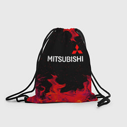 Рюкзак-мешок Mitsubishi пламя огня, цвет: 3D-принт