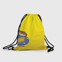 Рюкзак-мешок Девочка из Советского Атласа Мир, цвет: 3D-принт