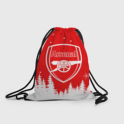 Рюкзак-мешок FC ARSENAL WINTER ФК АРСЕНАЛ ЗИМНИЙ СТИЛЬ, цвет: 3D-принт