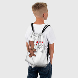 Рюкзак-мешок От любви не сбежать Plush animal, цвет: 3D-принт — фото 2