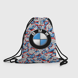 Рюкзак-мешок BMW M PATTERN LOGO, цвет: 3D-принт