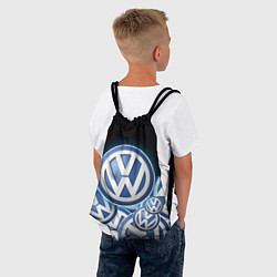 Рюкзак-мешок Volkswagen Большое лого паттерн, цвет: 3D-принт — фото 2