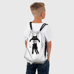 Рюкзак-мешок Кот в руках, цвет: 3D-принт — фото 2