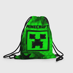Рюкзак-мешок MINECRAFT - Зеленый Крипер, цвет: 3D-принт