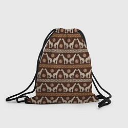 Рюкзак-мешок Жирафы Африка паттерн, цвет: 3D-принт