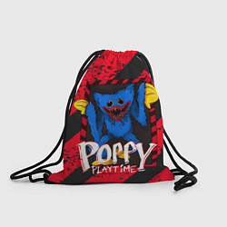 Рюкзак-мешок Poppy Playtime RED WARNING, цвет: 3D-принт