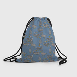 Рюкзак-мешок Графические гуси паттерн, цвет: 3D-принт