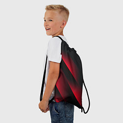 Рюкзак-мешок Red Fade 3D Красный градиент, цвет: 3D-принт — фото 2