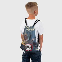 Рюкзак-мешок Клинок рассекающий демонов Зенитсу, цвет: 3D-принт — фото 2