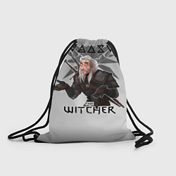 Рюкзак-мешок Ведьмачьи Знаки Геральт, цвет: 3D-принт