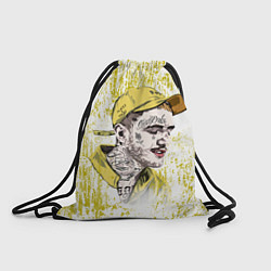 Рюкзак-мешок Lil Peep CryBaby Yellow Лил Пип, цвет: 3D-принт