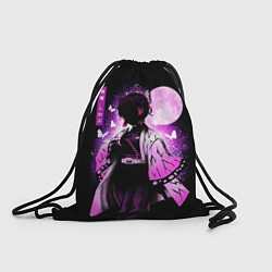 Рюкзак-мешок Шинобу Кочо силуэт Клинок рассекающего демона, цвет: 3D-принт