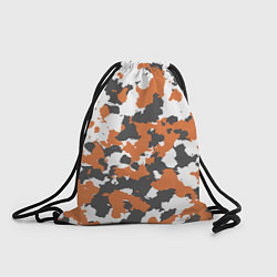 Рюкзак-мешок Orange Camo, цвет: 3D-принт