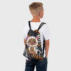 Рюкзак-мешок Милый пятнистый котенок, цвет: 3D-принт — фото 2