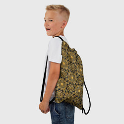 Рюкзак-мешок Классический узор золотой, цвет: 3D-принт — фото 2