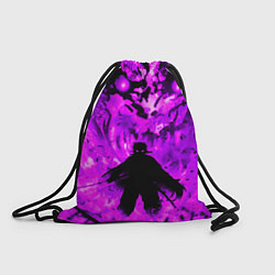 Рюкзак-мешок РЕНГОКУ НЕОНОВЫЙ ОГОНЬ PURPLE, цвет: 3D-принт